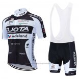 2010 Cycling Jersey Kuota Black and White Short Sleeve and Bib Short
