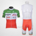 2011 Cycling Jersey Giordana Red and Green Short Sleeve and Bib Short