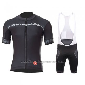 2016 Cycling Jersey Castelli Cervelo and Black Short Sleeve and Bib Short