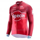 2017 Cycling Jersey Katusha Alpecin Red Long Sleeve and Bib Tight