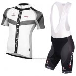 2017 Cycling Jersey Nalini Rigel White Short Sleeve and Bib Short