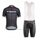 2017 Cycling Jersey Trek Bontrager Gray Short Sleeve and Bib Short