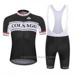 2019 Cycling Jersey Colnago White Black Short Sleeve and Bib Short