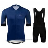 2020 Cycling Jersey Le Col Blue Short Sleeve And Bib Short