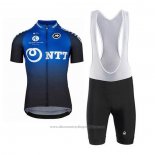2020 Cycling Jersey NTT Pro Cycling Blue Black Short Sleeve And Bib Short