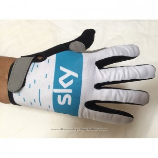 2020 Sky Full Finger Gloves White