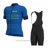 2021 Cycling Jersey ALE Blue Short Sleeve And Bib Short