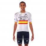 2021 Cycling Jersey Astana Champion Spain Short Sleeve And Bib Short