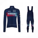 2023 Cycling Jersey Trek Factory Blue Long Sleeve And Bib Short