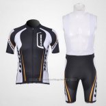 2011 Cycling Jersey Look Black and White Short Sleeve and Bib Short