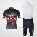2011 Cycling Jersey Trek Black and White Short Sleeve and Bib Short