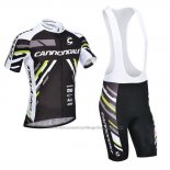 2013 Cycling Jersey Cannondale Black Short Sleeve and Bib Short
