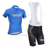 2014 Cycling Jersey Giro d'Italia Blue Short Sleeve and Bib Short
