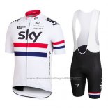 2016 Cycling Jersey France Red and White Short Sleeve and Bib Short