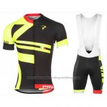 2016 Cycling Jersey Pinarello Red and Yellow Short Sleeve and Bib Short