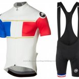 2017 Cycling Jersey Assos Champion France Short Sleeve and Bib Short