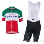 2018 2019 Cycling Jersey Quick Step Floors Champion Italy Short Sleeve and Bib Short