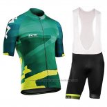 2018 Cycling Jersey Northwave Blade Green Short Sleeve and Bib Short