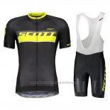 2018 Cycling Jersey Scott Rc Yellow Short Sleeve and Bib Short