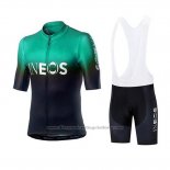 2019 Cycling Jersey Castelli INEOS Black Green Short Sleeve and Bib Short