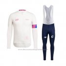 2020 Cycling Jersey Rapha White Long Sleeve and Bib Tight