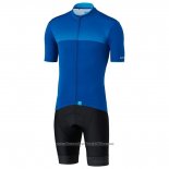 2020 Cycling Jersey Shimano Blue Short Sleeve And Bib Short