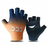 2021 CCC Team Gloves Cycling Orange Black