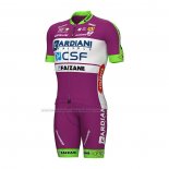 2022 Cycling Jersey Bardiani Csf Purple Short Sleeve and Bib Short