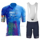 2023 Cycling Jersey Israel Cycling Academy Sky Blue Short Sleeve And Bib Short