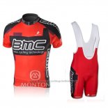 2010 Cycling Jersey BMC Red Short Sleeve and Bib Short