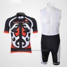 2011 Cycling Jersey Castelli Red and Black Short Sleeve and Bib Short