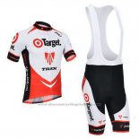 2013 Cycling Jersey Trek Red and White Short Sleeve and Bib Short