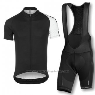 2016 Cycling Jersey Assos Black Short Sleeve and Bib Short