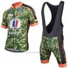 2017 Cycling Jersey Armee DE Terre Camouflage Short Sleeve and Bib Short