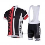 2018 Cycling Jersey Giant Black Red Short Sleeve and Bib Short