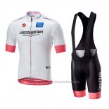 2018 Cycling Jersey Giro d'Italia White Short Sleeve and Bib Short