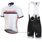 2018 Cycling Jersey Specialized White Red Purple Short Sleeve And Bib Short