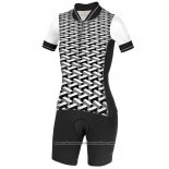 2020 Cycling Jersey Women Rh+ White Black Short Sleeve And Bib Short