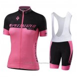 2020 Cycling Jersey Women Specialized Black Pink Short Sleeve And Bib Short
