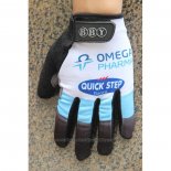 2020 Omega Quick Step Full Finger Gloves Blue White