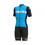 2021 Cycling Jersey ALE Blue Short Sleeve And Bib Short(6)