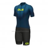 2022 Cycling Jersey ALE Blue Short Sleeve and Bib Short