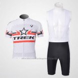 2011 Cycling Jersey Trek White Short Sleeve and Bib Short