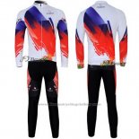 2012 Cycling Jersey Nalini Red and White Long Sleeve and Bib Tight