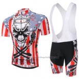 2013 Cycling Jersey Rock Racing Red and White Short Sleeve and Bib Short