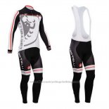 2014 Cycling Jersey Castelli Black White Long Sleeve and Bib Tight