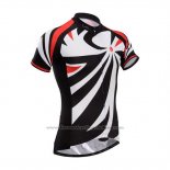 2014 Cycling Jersey Fox Cyclingbox Black and White Short Sleeve and Bib Short