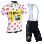 2014 Cycling Jersey Tour de France Saxobank Lider White and Red Short Sleeve and Bib Short