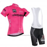 2016 Cycling Jersey Giro d'Italia Pink and Black Short Sleeve and Bib Short