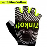 2016 Saxo Bank Tinkoff Gloves Cycling Black and Yellow